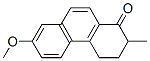 7-methoxy-2-methyl-3,4-dihydro-2H-phenanthren-1-one Struktur