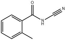 Benzamide, N-cyano-2-methyl- (9CI) Struktur