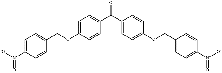 bis[4-[(4-nitrophenyl)methoxy]phenyl]methanone Struktur