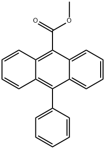 10-Phenylanthracene-9-carboxylic acid, methyl ester Struktur