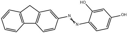 FLUORENE-2-AZO-2',4'-DIHYDROXYBENZENE Struktur