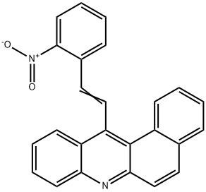 12-(o-Nitrostyryl)benz[a]acridine Struktur