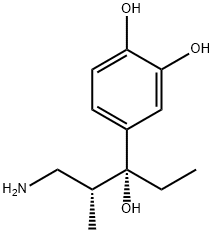 1,2-Benzenediol, 4-[(1R,2R)-3-amino-1-ethyl-1-hydroxy-2-methylpropyl]- (9CI) Struktur