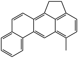 5-Methyl-1,2-dihydrobenz[j]aceanthrylene Struktur