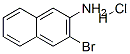 3-bromonaphthalen-2-amine hydrochloride Struktur