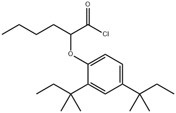 2-[2,4-di-tert-pentylphenoxy]hexanoyl chloride Struktur