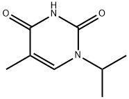 5-methyl-1-propan-2-yl-pyrimidine-2,4-dione Struktur