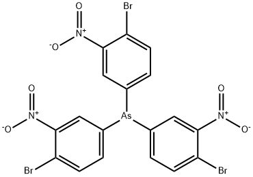 tris(4-bromo-3-nitro-phenyl)arsane Struktur