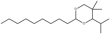 5,5-dimethyl-2-nonyl-4-propan-2-yl-1,3-dioxane Struktur