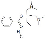 1,1-bis[(dimethylamino)methyl]propyl benzoate monohydrochloride Struktur