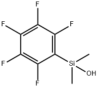 Dimethyl(pentafluorophenyl)silanol Struktur