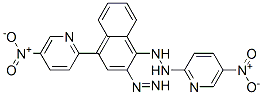 1-(5-nitropyridin-2-yl)-2-[4-(5-nitropyridin-2-yl)diazenylnaphthalen-1 -yl]hydrazine Struktur