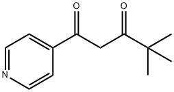 4,4-dimethyl-1-pyridin-4-yl-pentane-1,3-dione Struktur