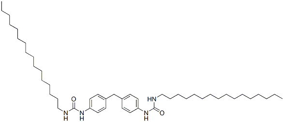 1-hexadecyl-3-[4-[[4-(hexadecylcarbamoylamino)phenyl]methyl]phenyl]ure a Struktur