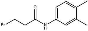 3-bromo-N-(3,4-dimethylphenyl)propanamide Struktur