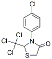 3-(4-chlorophenyl)-2-(trichloromethyl)thiazolidin-4-one Struktur