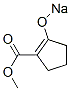 2-(Sodiooxy)-1-cyclopentene-1-carboxylic acid methyl ester Struktur