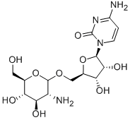 5'-O-(2-AMINO-2-DEOXY-D-GLUCOPYRANOSYL)-CYTIDINE Struktur