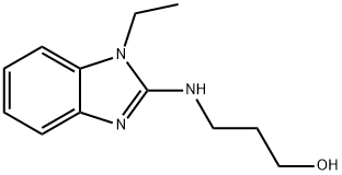 1-Propanol,3-[(1-ethyl-1H-benzimidazol-2-yl)amino]-(9CI) Struktur