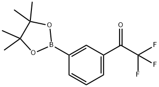 2,2,2-Trifluoro-1-[3-(4,4,5,5-tetramethyl-1,3,2- dioxaborolan-2-yl)phenyl]ethan-1-one Struktur