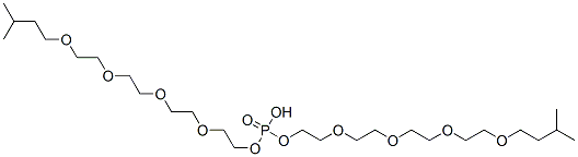 bis(15-methyl-3,6,9,12-tetraoxahexadecyl) hydrogen phosphate Struktur