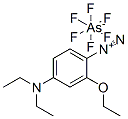 4-(diethylamino)-2-ethoxybenzenediazonium hexafluoroarsenate Struktur