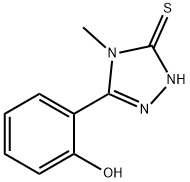 3-(2-hydroxyphenyl)-4-methyl-1,2,4-delta-2-triazoline-5-thione Struktur