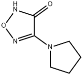 1,2,5-Oxadiazol-3(2H)-one,4-(1-pyrrolidinyl)-(9CI) Struktur