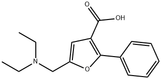 5-DIETHYLAMINOMETHYL-2-PHENYL-FURAN-3-CARBOXYLIC ACID Struktur