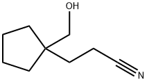 Cyclopentanepropanenitrile, 1-(hydroxymethyl)- (9CI) Struktur