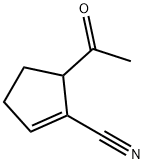 1-Cyclopentene-1-carbonitrile, 5-acetyl- (9CI) Struktur