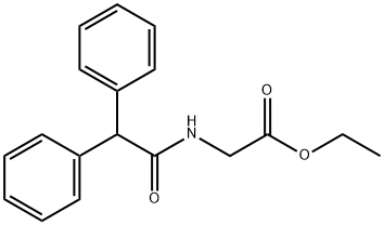 ethyl 2-[(2,2-diphenylacetyl)amino]acetate Struktur