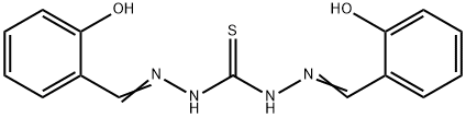 1,3-bis[[(Z)-(6-oxo-1-cyclohexa-2,4-dienylidene)methyl]amino]thiourea Struktur