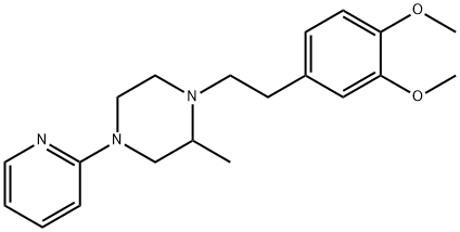 1-[2-(3,4-dimethoxyphenyl)ethyl]-2-methyl-4-pyridin-2-yl-piperazine Struktur