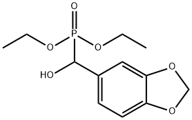 benzo[1,3]dioxol-5-yl-diethoxyphosphoryl-methanol Struktur