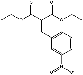 (m-Nitrobenzylidene)malonic acid diethyl ester Struktur