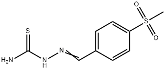 [(4-methylsulfonylphenyl)methylideneamino]thiourea Struktur