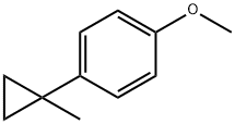 1-methoxy-4-(1-methylcyclopropyl)benzene Struktur