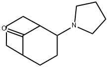 2-(1-Pyrrolidinyl)bicyclo[3.3.1]nonan-9-one Struktur