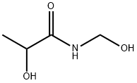 Propanamide, 2-hydroxy-N-(hydroxymethyl)- (9CI) Struktur