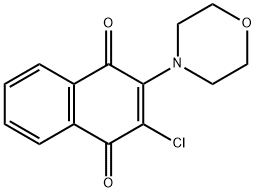 2-CHLORO-3-(4-MORPHOLINO)-1,4-NAPHTHOQUINONE Struktur