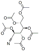 D-Mannononitrile pentaacetate Struktur