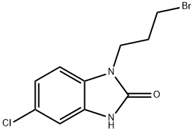 1-(3-bromopropyl)-5-chloro-1,3-dihydro-2H-benzimidazol-2-one Struktur