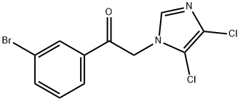 1-(3-bromophenyl)-2-(4,5-dichloro-1H-imidazol-1-yl)-1-ethanone Struktur