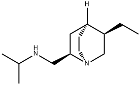 1-Azabicyclo[2.2.2]octane-2-methanamine,5-ethyl-N-(1-methylethyl)-,(1S,2R,4S,5R)-(9CI) Struktur