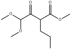 methyl 2-(2,2-dimethoxyacetyl)pentanoate Struktur