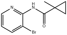 Cyclopropanecarboxamide, N-(3-bromo-2-pyridinyl)-1-methyl- (9CI) Struktur