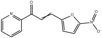 3-(5-Nitro-2-furyl)-1-(2-pyridyl)-2-propen-1-one Struktur