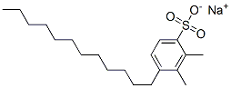 Benzenesulfonic acid, dodecyldimethyl-, sodium salt Struktur