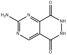 9-amino-3,4,8,10-tetrazabicyclo[4.4.0]deca-6,8,10-triene-2,5-dione Struktur